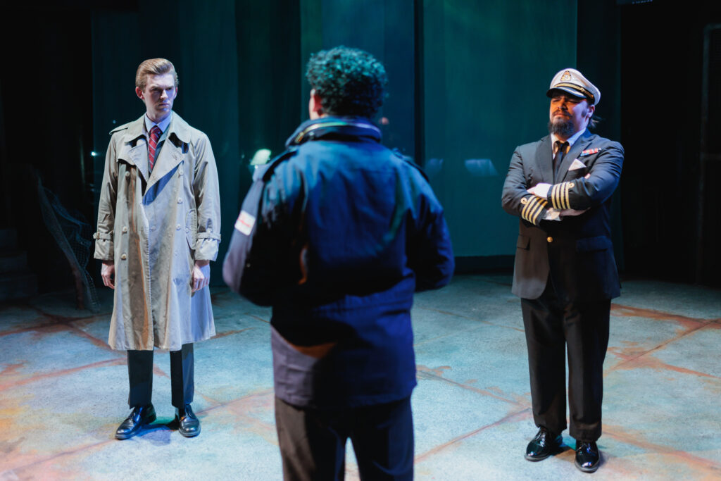 The regulator and captain confront Davey